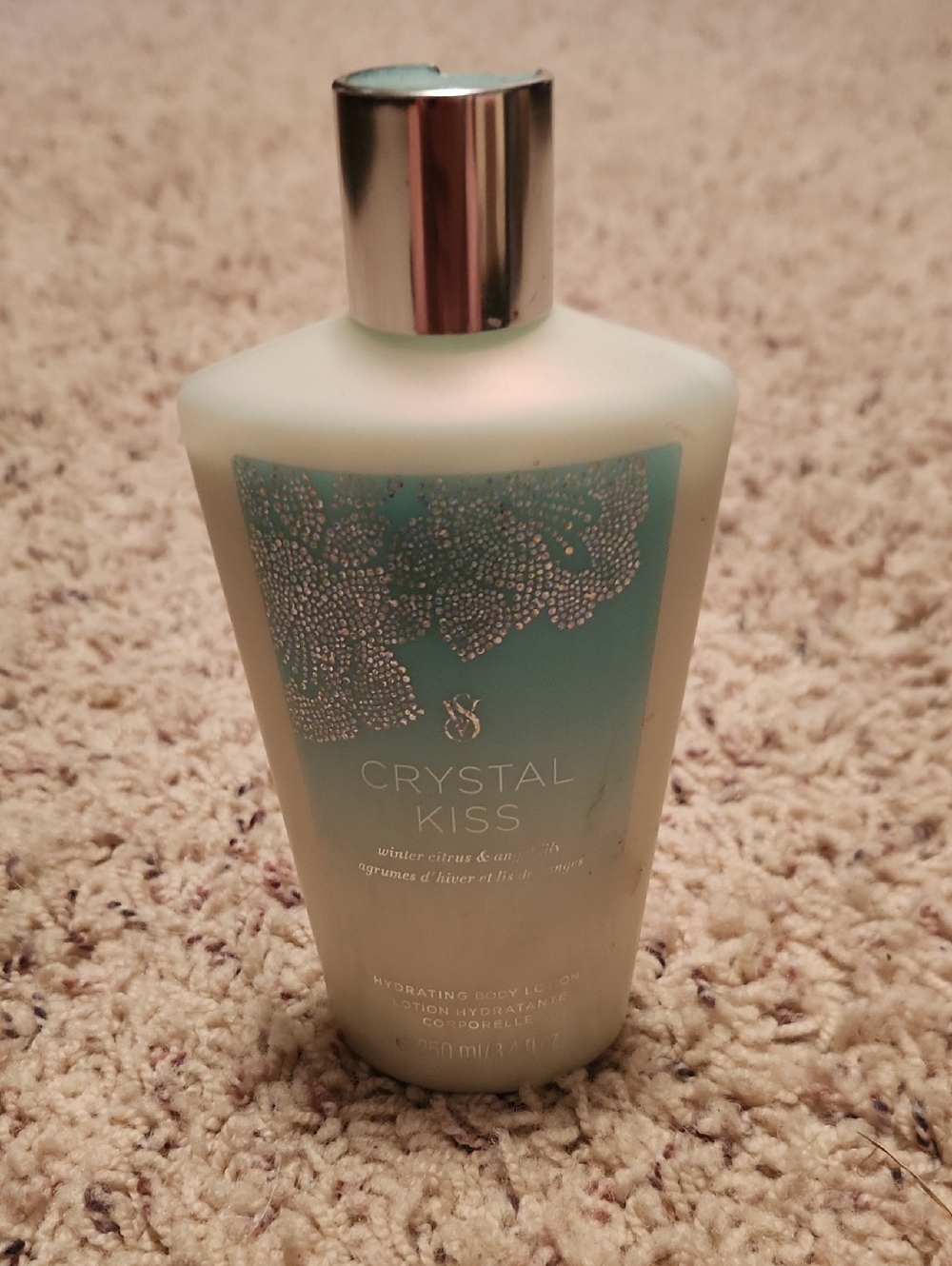 Victoria's Secret Crystal Kiss Body Lotion - Aqua Blue